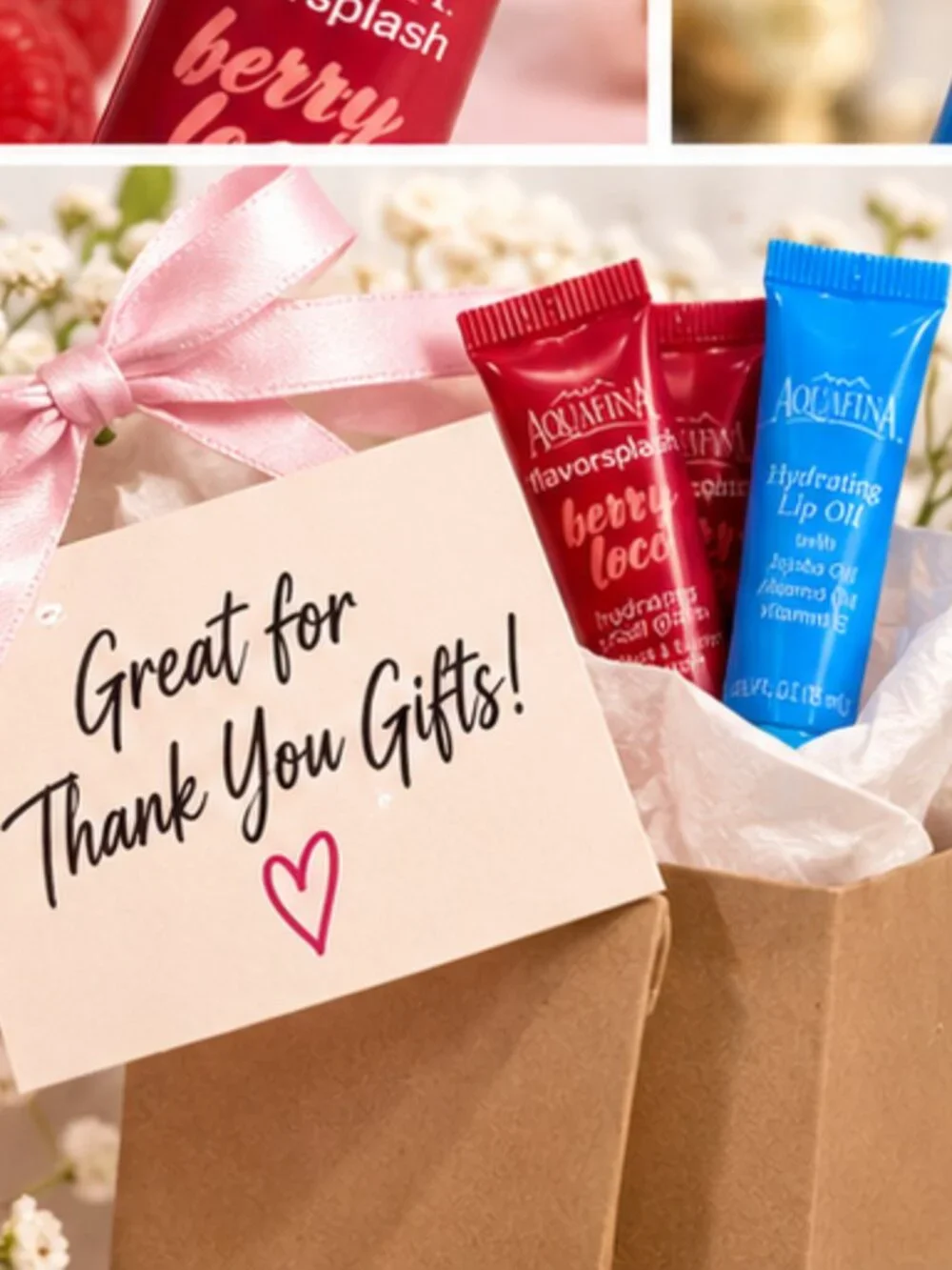 💋 AQUAFINA HYDRATING LIP OIL – 18 PIECE RESELLER BUNDLE
